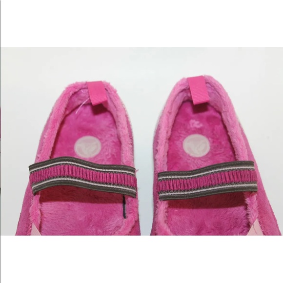 Crocs Kid Girl Winter Shoes Pink Ballet Lined Pink Sz 3 Leather Junior Elastic - Picture 3 of 12